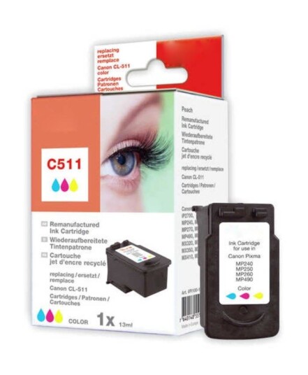 Peach Blekk av typen Canon CL-511 - farge