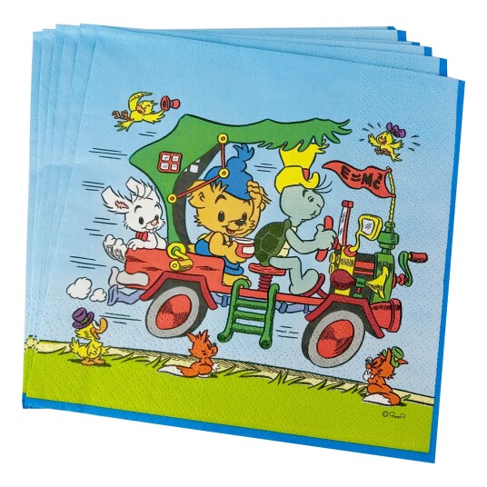 Servietter Bamse Bil 16 pakning Servietter Bamse Bil 16 pakning