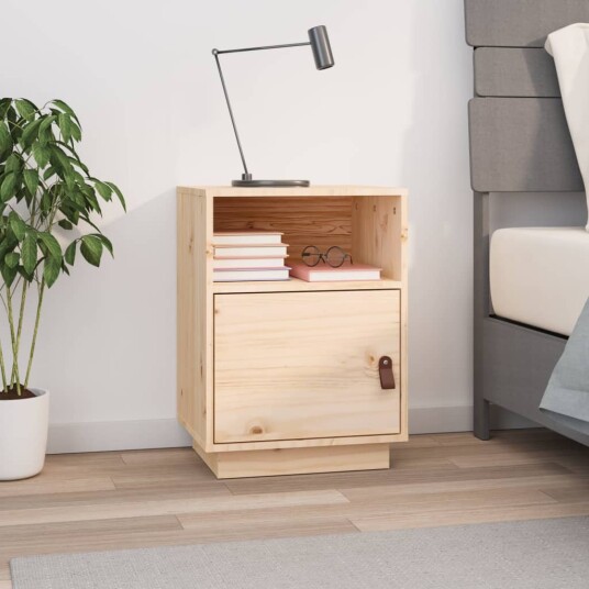 vidaXL Nattbord 40x34x55 cm heltre furu vidaXL Nattbord 40x34x55 cm heltre furu