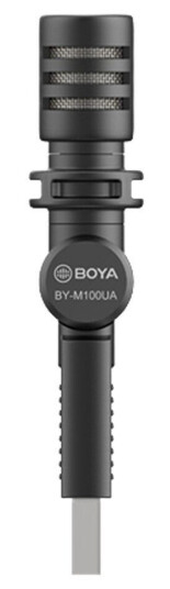 BOYA BY-M100UA Mini Mikrofon med USB-A Svart