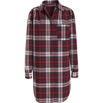 Tommy Hilfiger Nightdress Shirt Rutet Small Dame Tommy Hilfiger Nightdress Shirt Rutet Small Dame