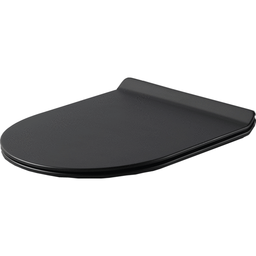 Lavabo Studio Slim Toalettsete, Soft Close, Avtagbar, Matt Sort Lavabo Studio Slim Toalettsete, Soft Close, Avtagbar, Matt Sort
