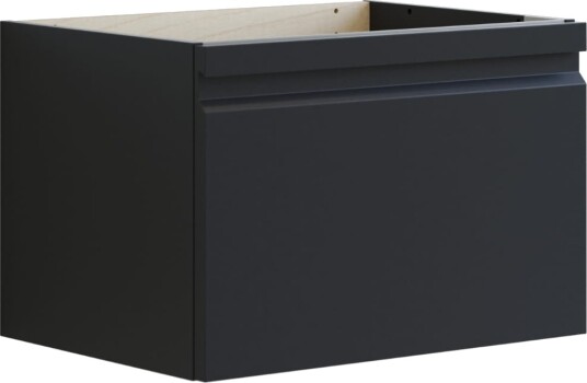 Dansani Inzo Integrert Servantskap 1 Skuff B60 120xh40xd44cm Svart Gummi / 60cm