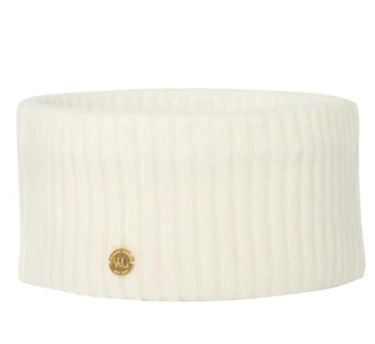 Woolland Stryn Strikket Pannebånd Snow White Woolland Stryn Strikket Pannebånd Snow White