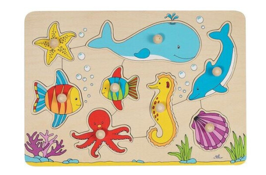 Goki Stud Puzzle Underwater World 8pcs. Tre Goki Stud Puzzle Underwater World 8pcs. Tre