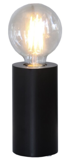 Star Trading Bordlampe av tre E27 svart 15x8cm Star Trading Bordlampe av tre E27 svart 15x8cm