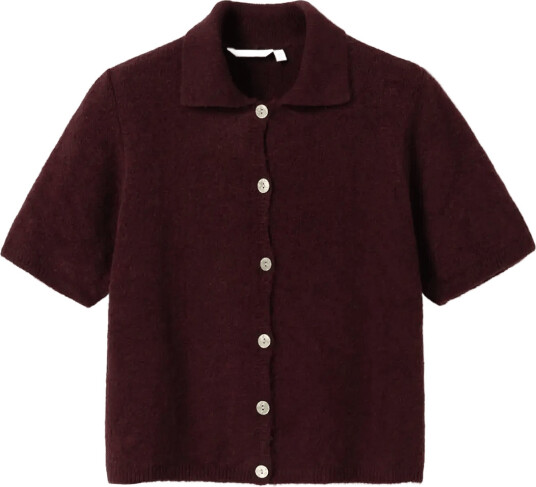 Noella N Marwood Knit Cardigan Burgundy M/L