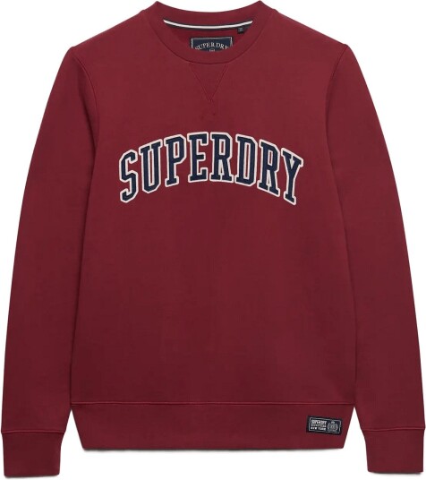 Superdry Athletic Applique Relaxed Crew DEEP RUBY XXL Superdry Athletic Applique Relaxed Crew DEEP RUBY XXL