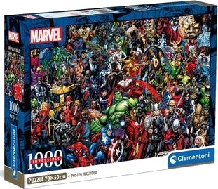 Clementoni Marvel 1000 Stykker Kart 10 År