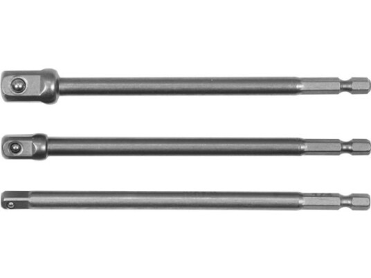 Yato Yt-04628, Støpselsett, 1/4", Metrisk/Imperisk, 3 Hoder, 9.5,6.3,12.7 Mm, 1/2,1/4,3/8"