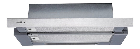 Elica Elite 14 Lux 50 Underbygd Ventilator med Belysning, Rustfritt Stål