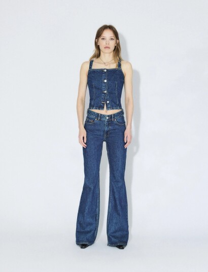 Dr Denim Elba Mid Bootcut Blue 31 x 32