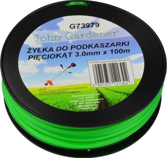 Geko Zylingsline Til Trimmer 3,0 Mm X 100 M 20
