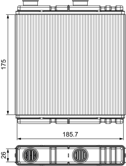 Varmeapparat register VALEO 811543