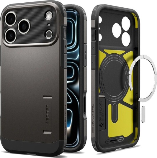 Spigen Tough Armor T Mobildeksel MagSafe Gunmetal for iPhone 17/18 Pro Max Spigen Tough Armor T Mobildeksel MagSafe Gunmetal for iPhone 17/18 Pro Max