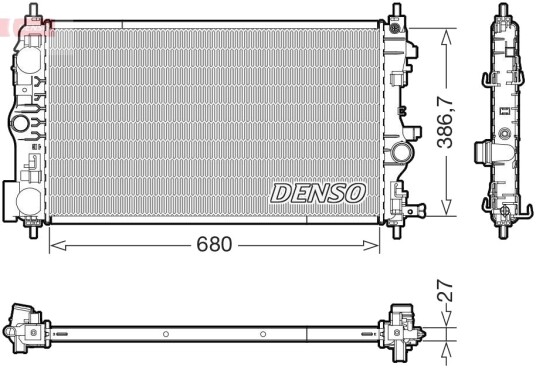DENSO DRM20047 Radiator, motorkjøling