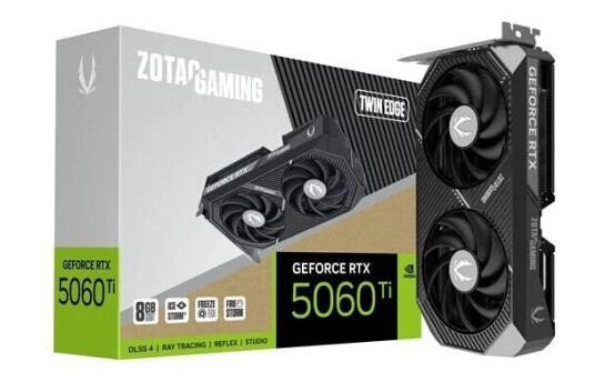 ZOTAC GeForce RTX 5060 Ti 8GB GDDR7 Grafikkort med PCIe 4.0 ZOTAC GeForce RTX 5060 Ti 8GB GDDR7 Grafikkort med PCIe 4.0