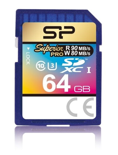 Silicon Power Sdxc 64Gb, 64 Gb, Sdxc, 90 Mb/S, 45 Mb/S, Blå