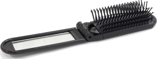 BasicNature Sammenleggbar H??rb??rste Svart