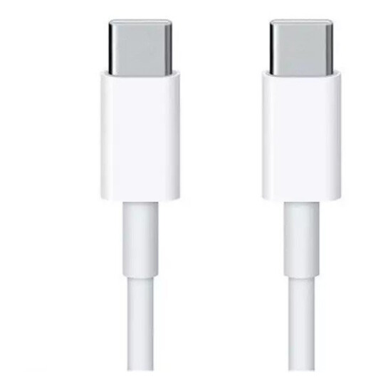 Ladekabel USB-C til USB-C  Hvit 2m 