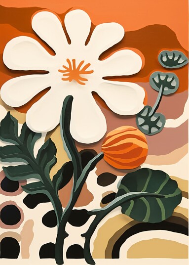 Plakat Blomster Abstrakt Plakat Blomster Abstrakt