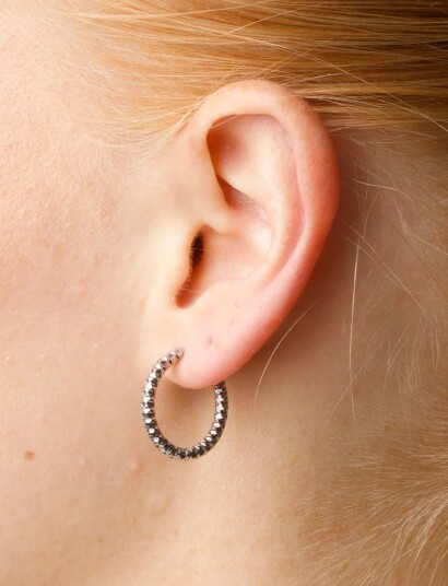Timi of Sweden Torun   Hoop Earrings 20Mm Stainless Steel   Silver   ONE SIZE