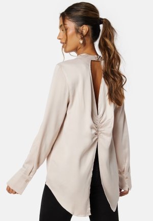 VILA SelinHigh Neck L/S Top Frosted Almond 38