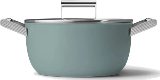 SMEG 50's style gryte keramisk Ø24 cm Emerald green SMEG 50's style gryte keramisk Ø24 cm Emerald green