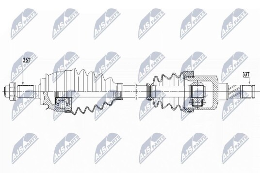 Nty Drivaksel NTY NPW BM 155