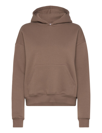 Gina Tricot Basic Original Hoodie Brown XXL