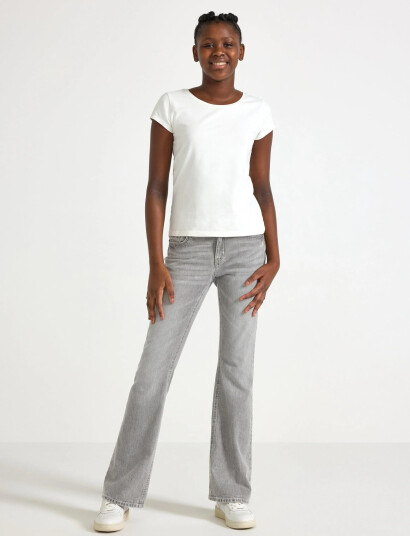 Lindex Trousers Denim Freja Pockets A Grey 170