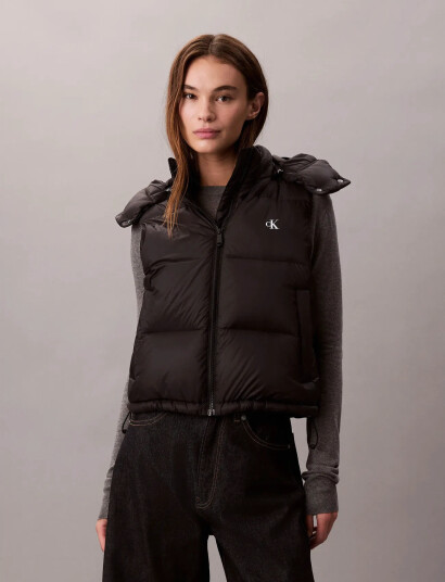 Calvin Klein Jeans Essential Midweight Puffer Vest - Black - XL