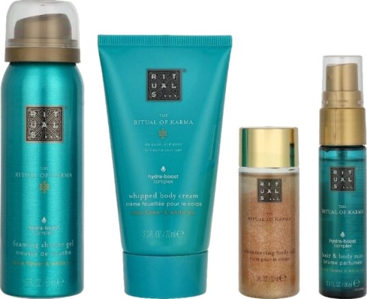 Rituals Karma Giftset 170 ml Body Oil 30ml/Body Mist 20ml/Body Cream 70ml/Shower Gel 50ml Rituals Karma Giftset 170 ml Body Oil 30ml/Body Mist 20ml/Body Cream 70ml/Shower Gel 50ml