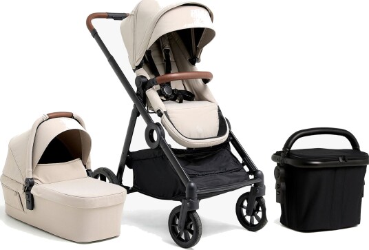 Beemoo Pro Multi 2 Duovogn inkl. Shoppingkurv Latte Beige