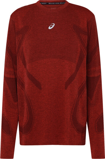 Asics Road Seamless Ls Top Red XL