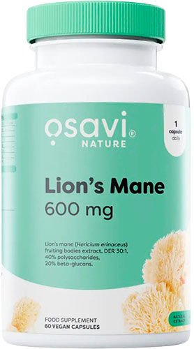 Osavi Lion's Mane 600 mg 60 kapsler Osavi Lion's Mane 600 mg 60 kapsler