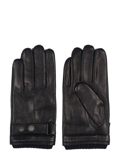 Howard London Leather Gloves Smith - Black - 9.5