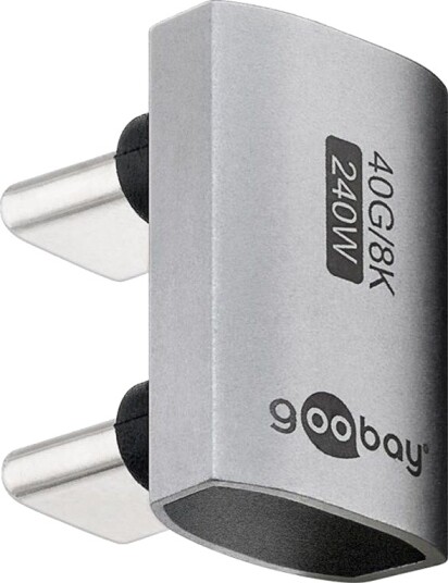 Pro USB-C - USB4 - 180 U-Shape - adapter - silver