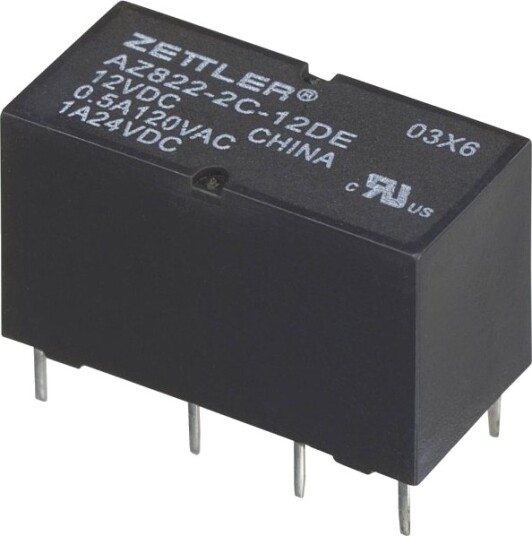 Zettler Electronics Az822 2C 24Dse Printrelé 24 V/Dc 2 A 2 X Bryter 1 Stk