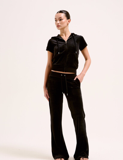 Layla Low Rise Flare Pocket W Black XXS