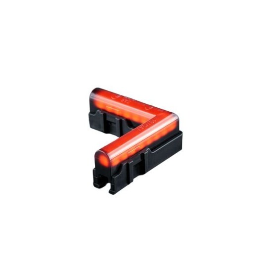 Posisjonslys Strands Freedom Dark Line Corner   12/24V / 2W / 63 mm Rød