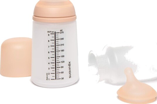 Suavinex Zero Zero Tåteflaske 270 ml Rosa