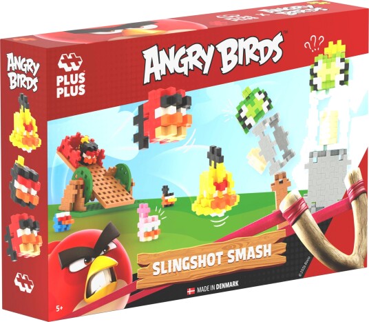 Plus Plus Angry Birds Byggesett Slingshot Smash 300 Deler