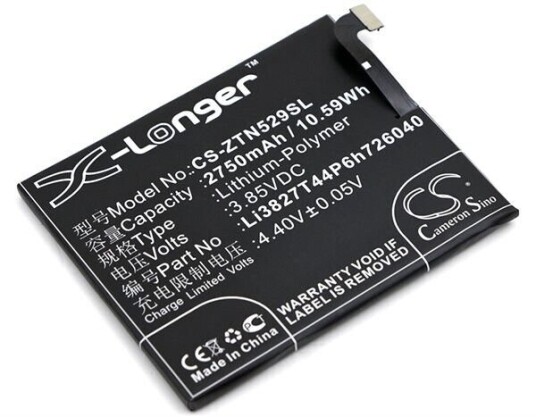 ZTE Nubia Z11 mini batteri (2750 mAh 3.85 V, Sort)