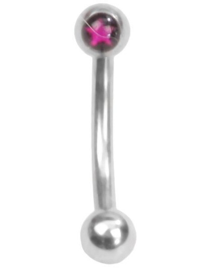 Utgått Pink Star 1.2 x 8 mm Øyenbrynspiercing