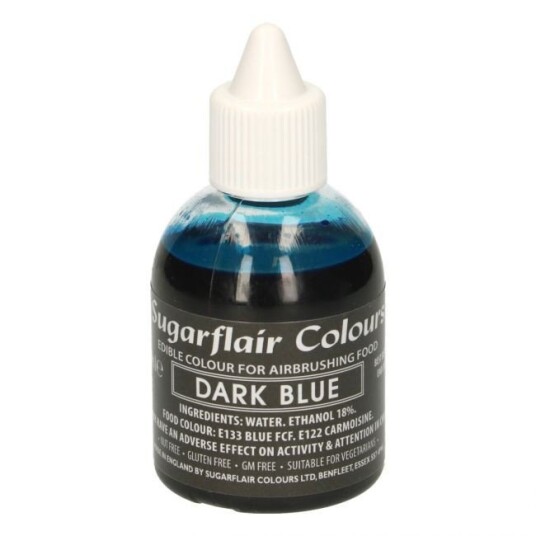 Sugarflair Airbrushfarge Mørk Blå 60ml 
