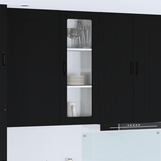  Kjøkkenskap Svart 40 x 31 x 100 cm Konstruert tre