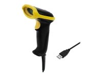 Qoltec  Strekkodeskanner  håndholdt  2D-bildefremviser  300 skann/sek  dekodet  USB