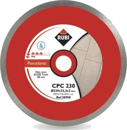 Rubi CPC250 Diamantblad for porselensfliser - 250mm