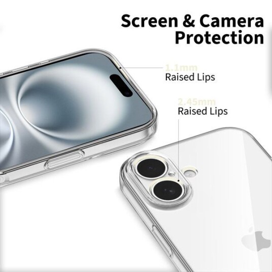 Tech-Protect Flexair Gjennomsiktig Mobildeksel for iPhone 17